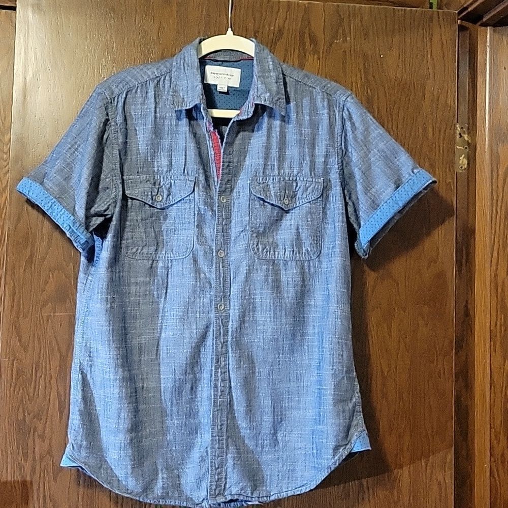 Paper, Denim and Cloth Men’s Shirt M Short Sleeves Button-up ⁹